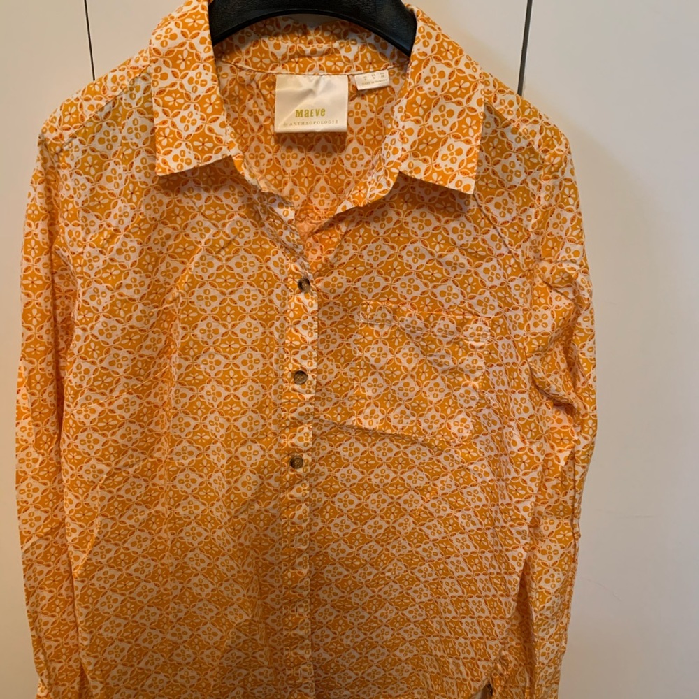 Mauve button down shirt
